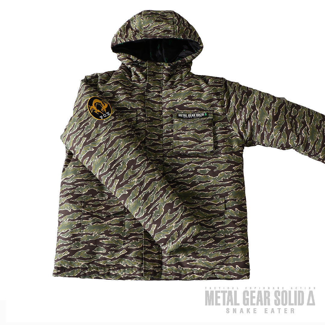 metal gear jacket METAL GEAR SOLID Δ: SNAKE EATER Tiger Stripe Camo Outdoors Jacket – OKS GEAR