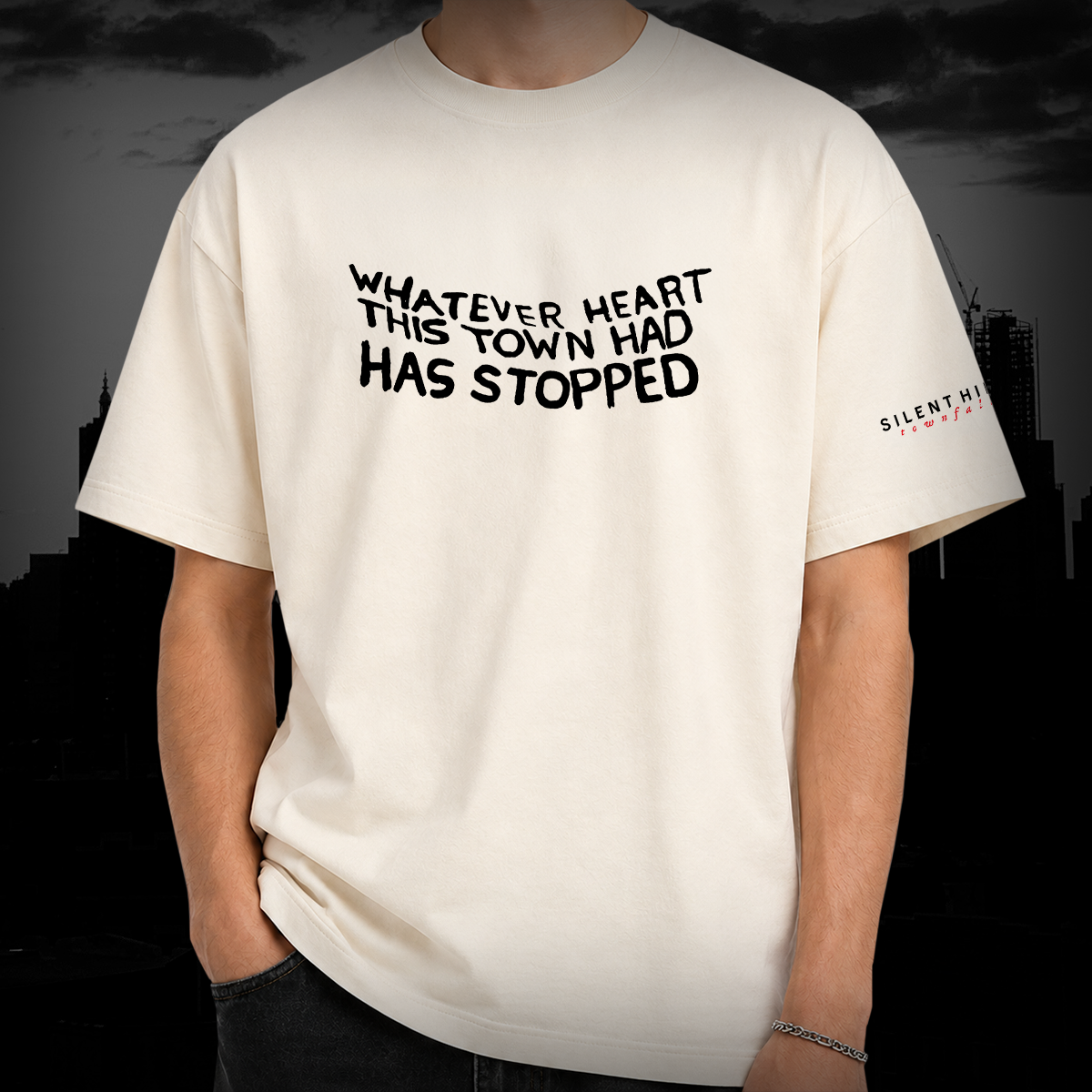 SILENT HILL: Townfall Oversize T-Shirt – OKS GEAR SILENT HILL: Townfall Oversize T-Shirt – OKS GEAR