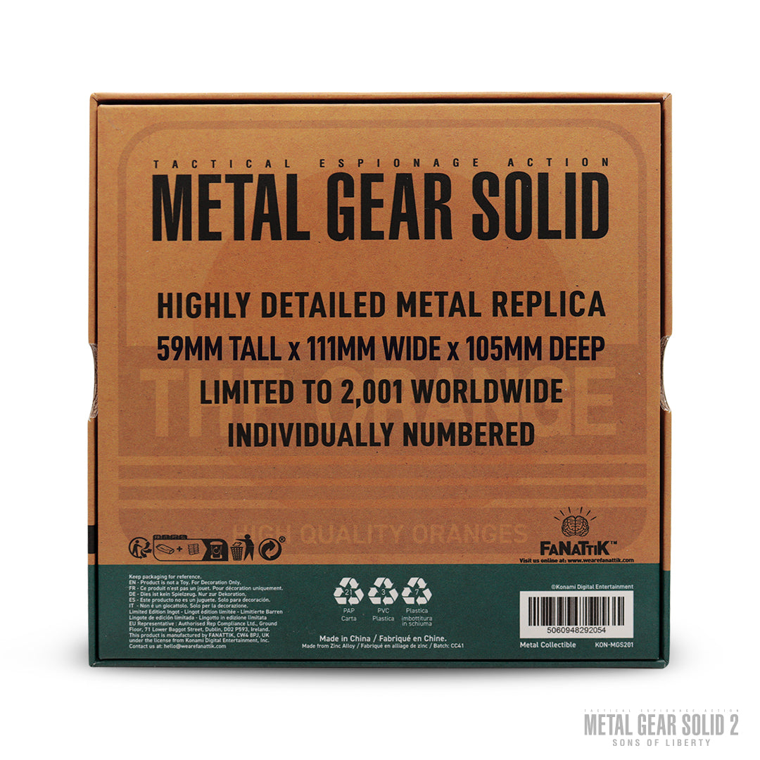 metal gear karton Metal Gear Solid 2 Replica Cardboard Box – OKS GEAR