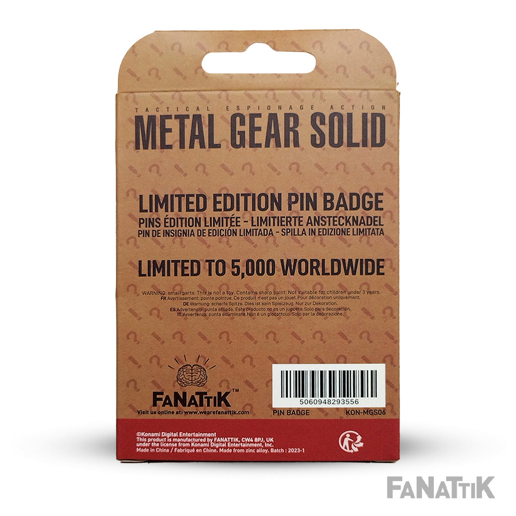 Foxhound Unit Metal Gear Solid Cosplay Pin Badge - Official Style Collectible