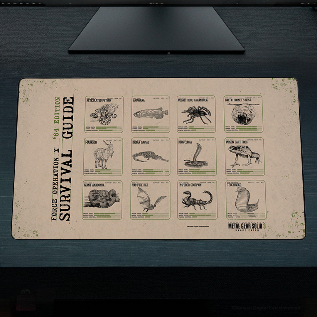 METAL GEAR SOLID 3 | Survival Guide Gaming Mouse Pad – OKS GEAR