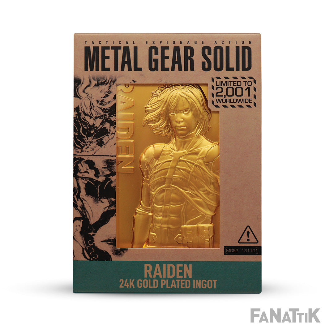 metal gear solid limited edition Metal Gear Solid 2: 24k Gold Plated Raiden Ingot – OKS GEAR