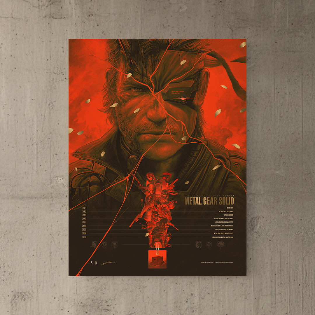 METAL GEAR SOLID Legacy Poster Color Variant [EXCLUSIVE OKS GEAR EDITI