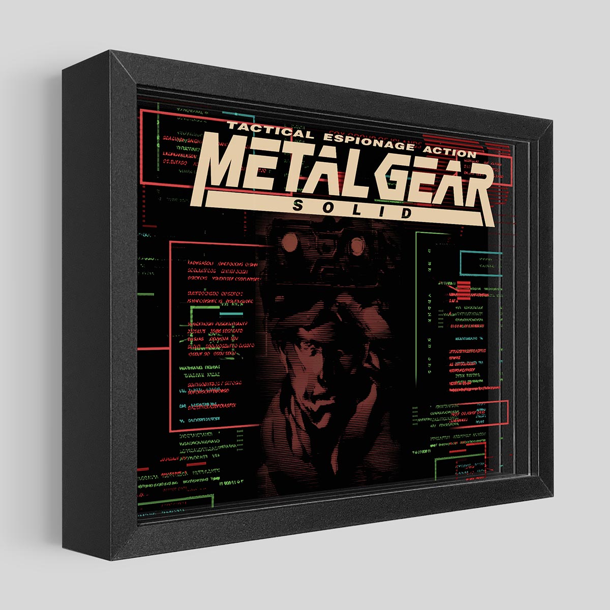 metal gear solid big box Metal Gear Solid Shadowbox Art – OKS GEAR